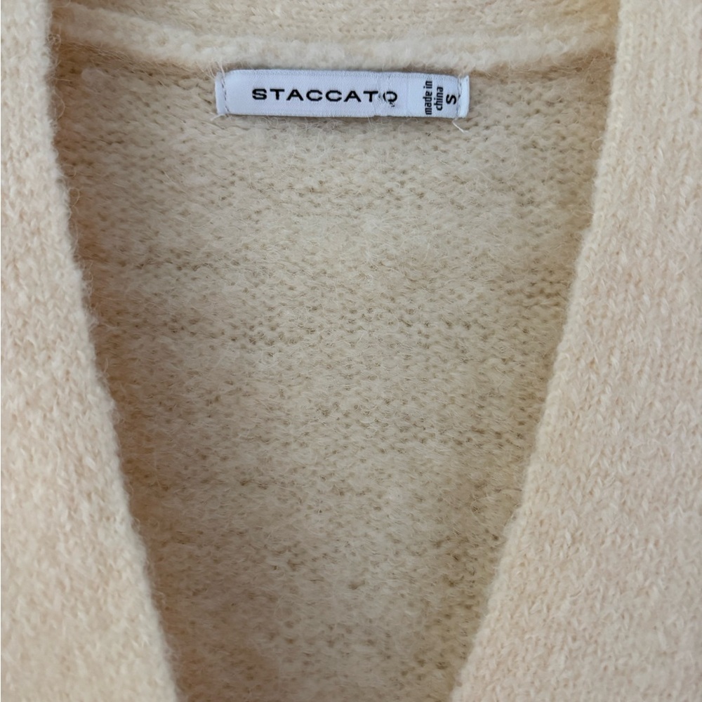 Staccato Cream, Pink, and Gray Cardigan - Picture 5 of 6